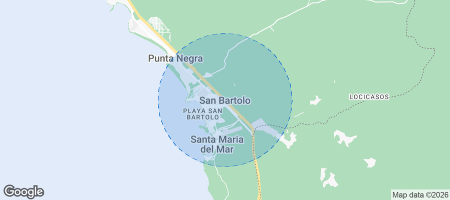San Bartolo Airbnb map